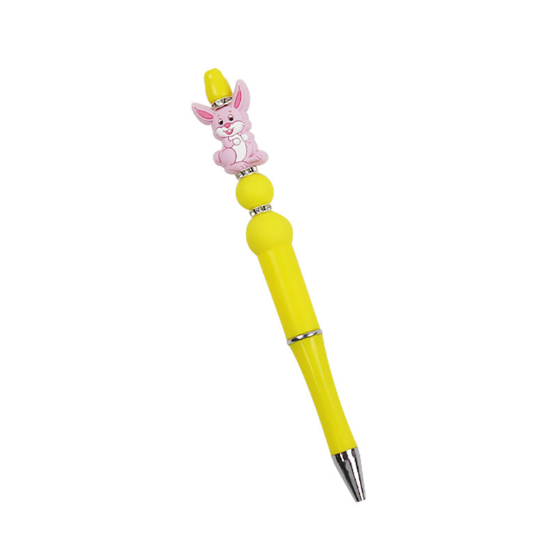 Wholesale 10PCS DIY Handmade Cartoon Rabbit Silicone Bead Pen
